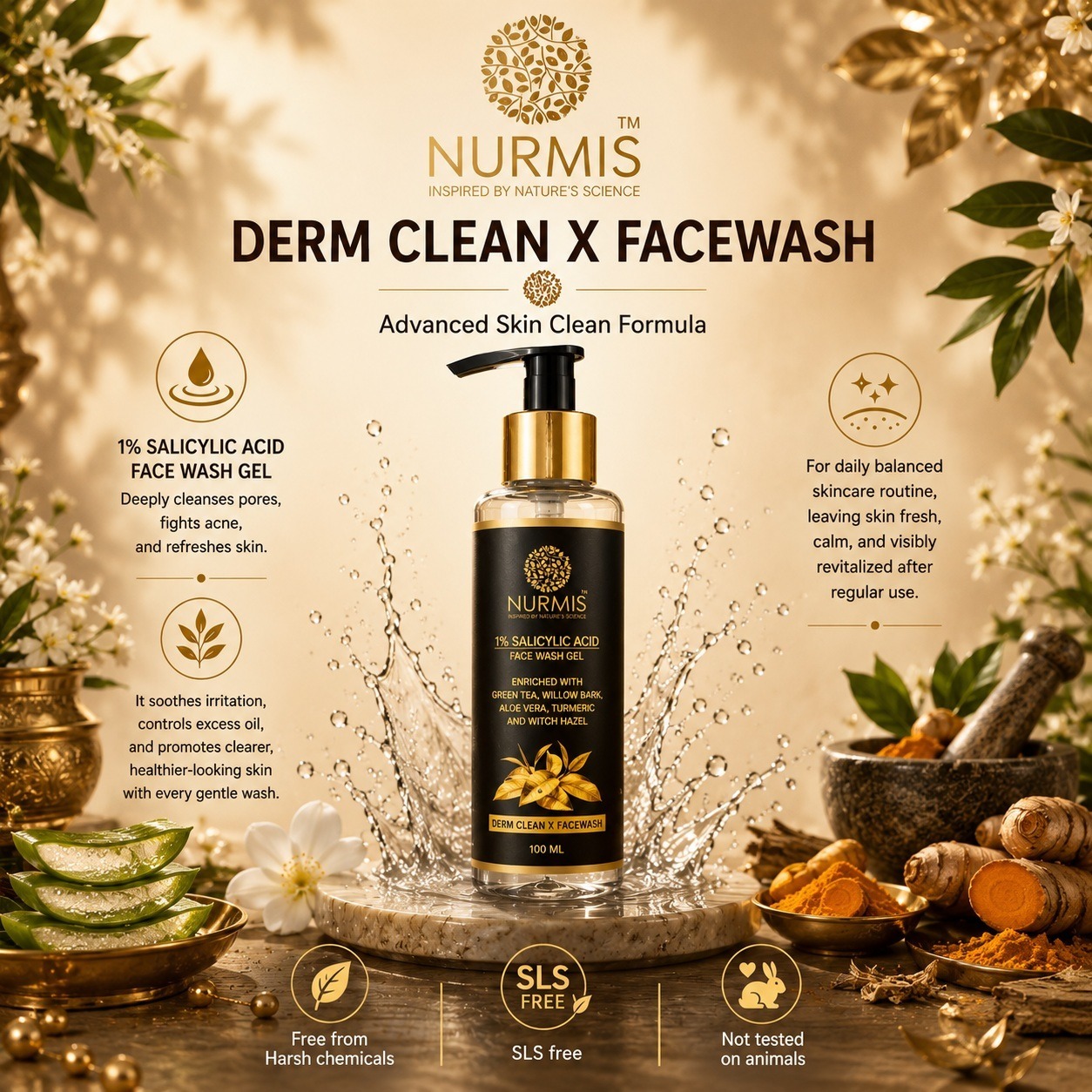 NURMIS DERM CLEAR X FACE WASH